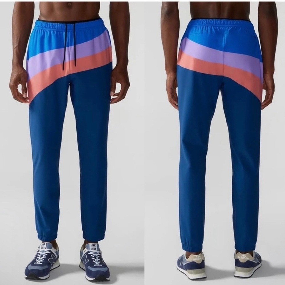 chubbies navy ultimate sport jogger the ride the waves pants, men xx-large xxl